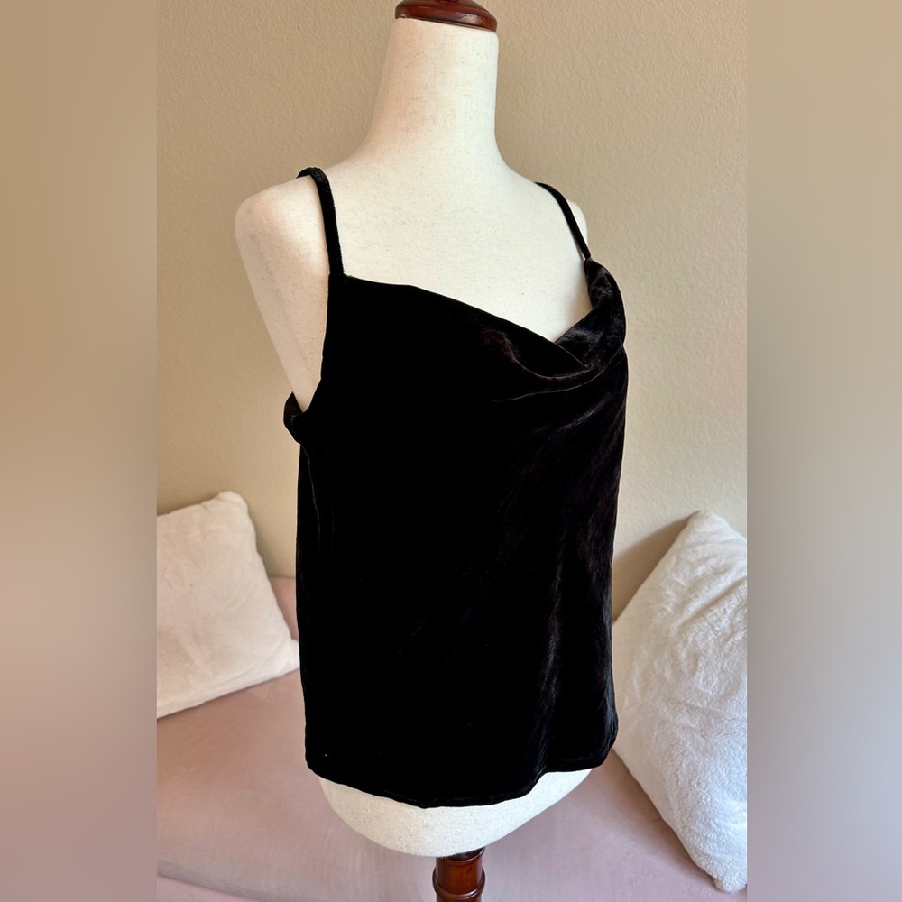 GAP Black Velvet Camisole Top